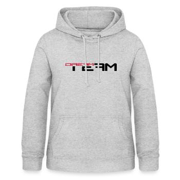 Text Schriftzug Freunde Paar Pärchen Sport Dream T - Frauen Hoodie - Hellgrau meliert - Vorne - AI Model Female 172 light (172cm)
