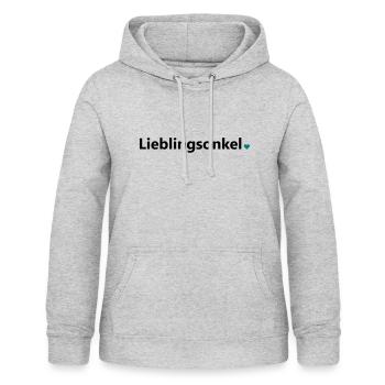 Lieblingsonkel bester Onkel Welt Spruch Geschenk - Frauen Hoodie - Hellgrau meliert - Vorne - AI Model Female 172 light (172cm)