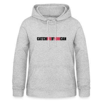 Fast Catch Me - Women's Hoodie - light heather grey - Front - AI Model Female 172 light (172cm)