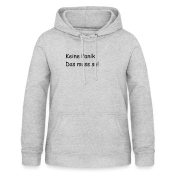 Keine Panik 3 - Frauen Hoodie - Hellgrau meliert - Vorne - AI Model Female 172 light (172cm)