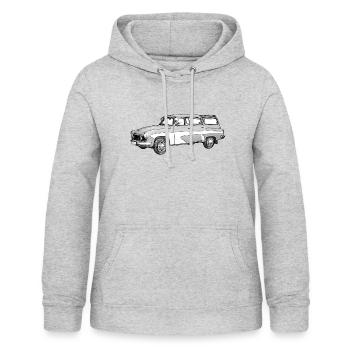 Wartburg 312 Tourist - Frauen Hoodie - Hellgrau meliert - Vorne - AI Model Female 172 light (172cm)