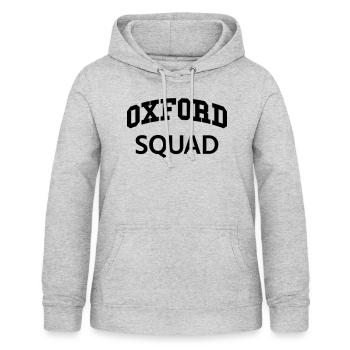 Oxford Squad - Sweat à capuche Femme - gris clair chiné - Devant - AI Model Female 172 light (172cm)