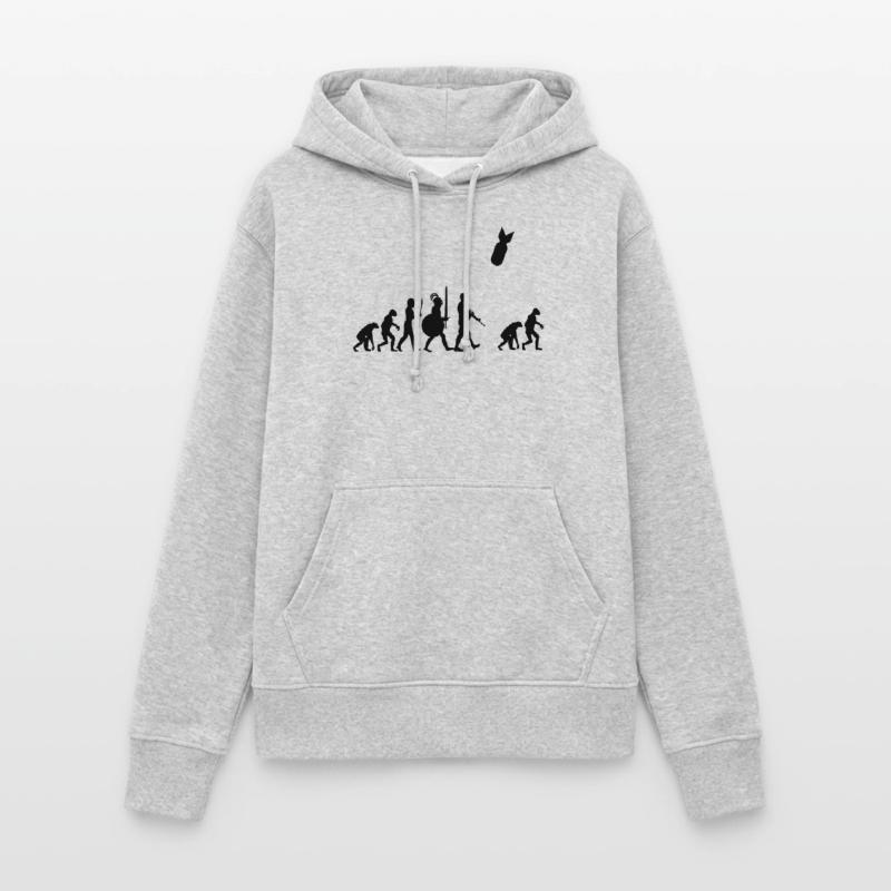 Human Evolution, NUKE, Restart Evolution Women's Hoodie