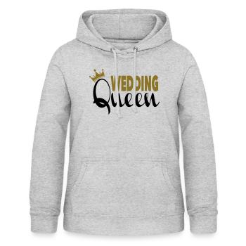 Wedding Queen - Frauen Hoodie - Hellgrau meliert - Vorne - AI Model Female 172 light (172cm)