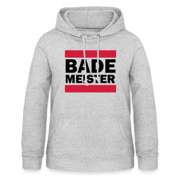 Bademeister - Frauen Hoodie - Hellgrau meliert - Vorne - AI Model Female 172 light (172cm)