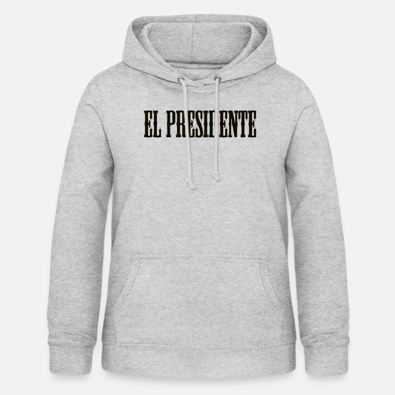 El Presidente - Sweat à capuche Femme - gris clair chiné