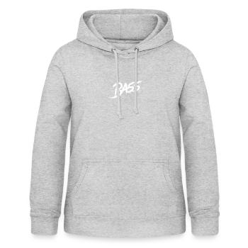 Basse - Sweat à capuche Femme - gris clair chiné - Devant - AI Model Female 172 light (172cm)