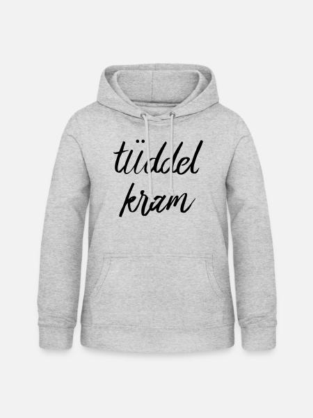 tüddelkram - Frauen Hoodie - Hellgrau meliert
