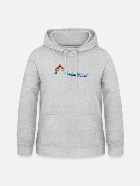 Solothurn - Frauen Hoodie - Hellgrau meliert