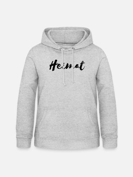 Heimat - Frauen Hoodie - Hellgrau meliert