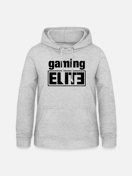 gaming elite - Frauen Hoodie - Hellgrau meliert