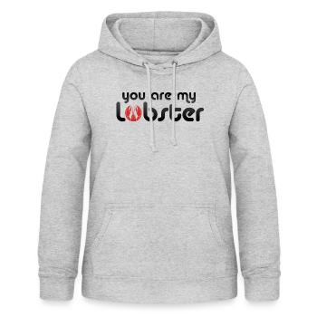 LOBSTER - Frauen Hoodie - Hellgrau meliert - Vorne - AI Model Female 172 light (172cm)