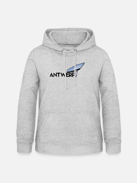 Antwerpen Hafen - Frauen Hoodie - Hellgrau meliert