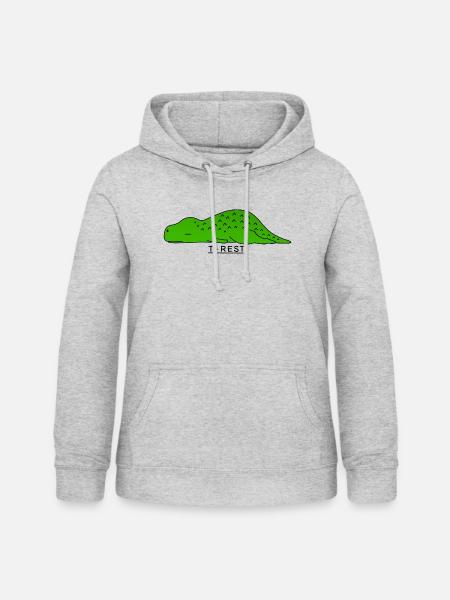 T-Rest - Frauen Hoodie - Hellgrau meliert