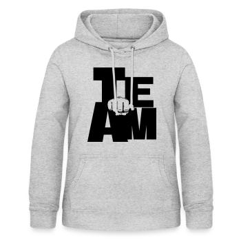 Dein Team - Frauen Hoodie - Hellgrau meliert - Vorne - AI Model Female 172 light (172cm)