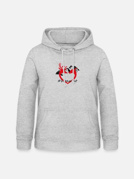 #hoamat Tolle Geschenksidee - Frauen Hoodie - Hellgrau meliert