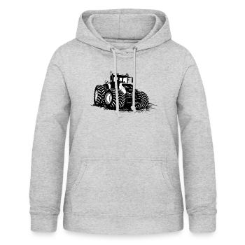 Tractor - tug - farmer - farmer - Women's Hoodie - light heather grey - Front - AI Model Female 172 light (172cm)