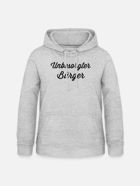 Unbesorgter Buerger - Frauen Hoodie - Hellgrau meliert