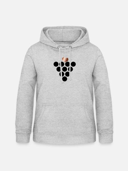 Pfälzer Liebe - Frauen Hoodie - Hellgrau meliert