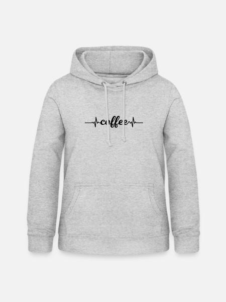 coffee - Frauen Hoodie - Hellgrau meliert