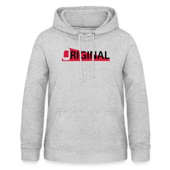 Simple Original - Women's Hoodie - light heather grey - Front - AI Model Female 172 light (172cm)