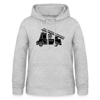 firefighter - Women's Hoodie - light heather grey - Front - AI Model Female 172 light (172cm)