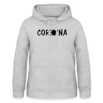 corona virus - Frauen Hoodie - Hellgrau meliert - Vorne - AI Model Female 172 light (172cm)