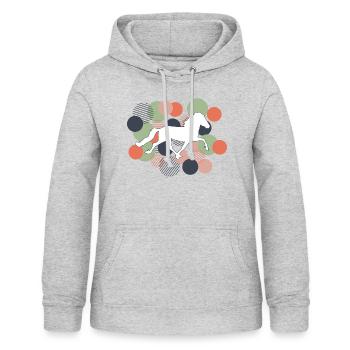 Pattern Isi - Frauen Hoodie - Hellgrau meliert - Vorne - AI Model Female 172 light (172cm)