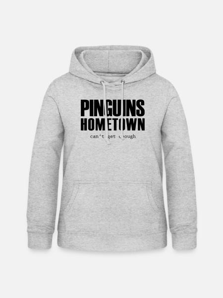 pinguins hometown - Frauen Hoodie - Hellgrau meliert