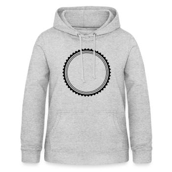 kreis emblem - Frauen Hoodie - Hellgrau meliert - Vorne - AI Model Female 172 light (172cm)