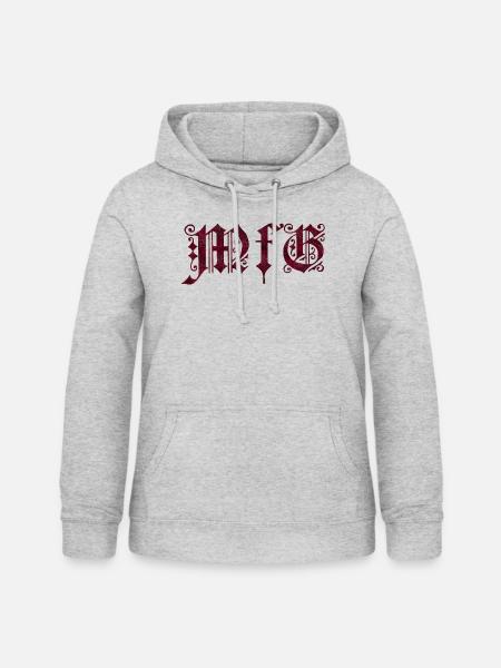 Mit freundlichen Grüßen - Frauen Hoodie - Hellgrau meliert