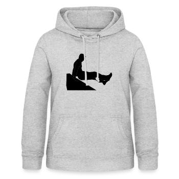Dash parkour jump skill - Women's Hoodie - light heather grey - Front - AI Model Female 172 light (172cm)