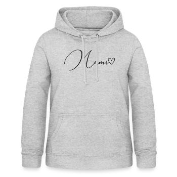 Mami Schrift - Frauen Hoodie - Hellgrau meliert - Vorne - AI Model Female 172 light (172cm)
