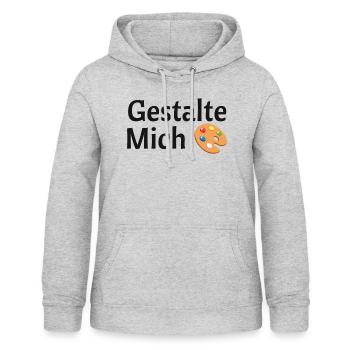 Gestalte mich - Frauen Hoodie - Hellgrau meliert - Vorne - AI Model Female 172 light (172cm)