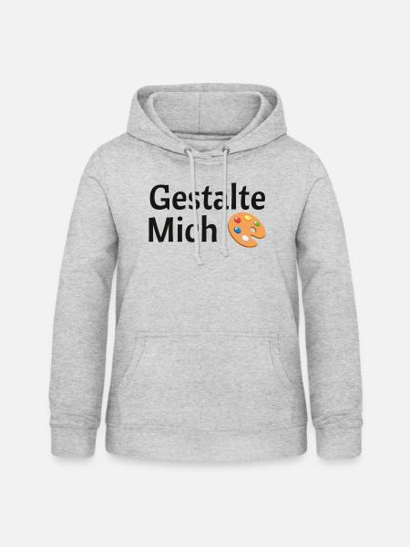 Gestalte mich - Frauen Hoodie - Hellgrau meliert