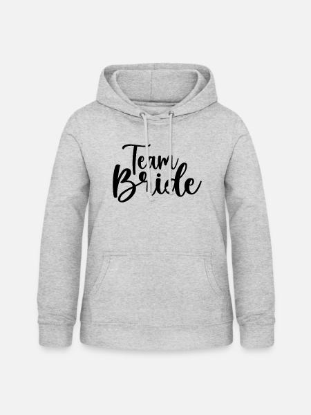 Team Braut - Frauen Hoodie - Hellgrau meliert