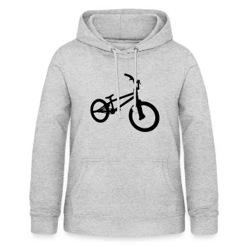 BMX - Frauen Hoodie - Hellgrau meliert - Vorne - AI Model Female 172 light (172cm)