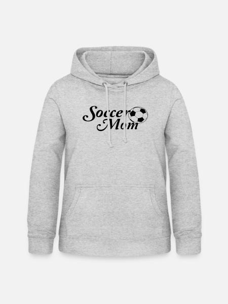 Fussballmama - Frauen Hoodie - Hellgrau meliert