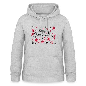 Merry Christmas decoration sets - Women's Hoodie - light heather grey - Front - AI Model Female 172 light (172cm)