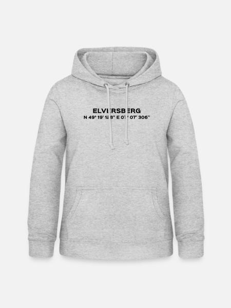 Elversberg - Frauen Hoodie - Hellgrau meliert