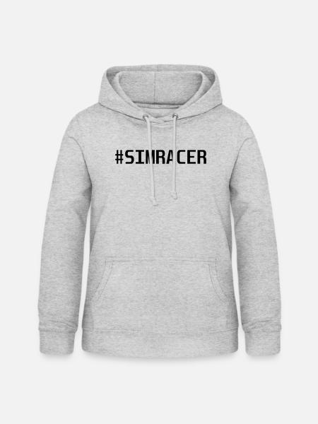 #SIMRACER - Frauen Hoodie - Hellgrau meliert