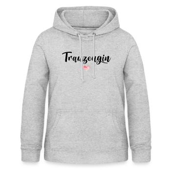Trauzeugin - Frauen Hoodie - Hellgrau meliert - Vorne - AI Model Female 172 light (172cm)