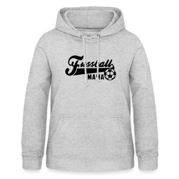 Fussball MAMA - Frauen Hoodie - Hellgrau meliert - Vorne - AI Model Female 172 light (172cm)