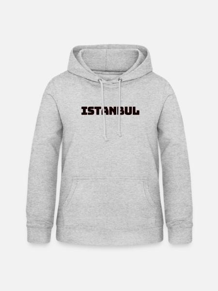 ISTANBUL - Frauen Hoodie - Hellgrau meliert