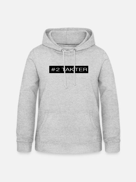 Zweitakter Moped - Frauen Hoodie - Hellgrau meliert