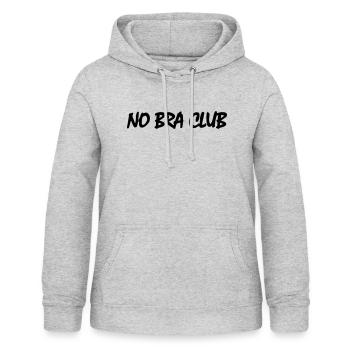 No bra clubs - Women's Hoodie - light heather grey - Front - AI Model Female 172 light (172cm)