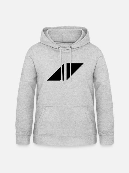 AV-Logo - Frauen Hoodie - Hellgrau meliert