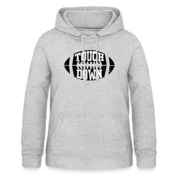 Football américain - Sweat à capuche Femme - gris clair chiné - Devant - AI Model Female 172 light (172cm)
