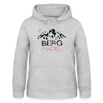 Mountain Girl Hiking Woman Outdoor Hobby Gift - Women's Hoodie - light heather grey - Front - AI Model Female 172 light (172cm)