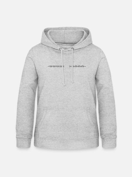 Chaîne ouverte - Sweat à capuche Femme - gris clair chiné